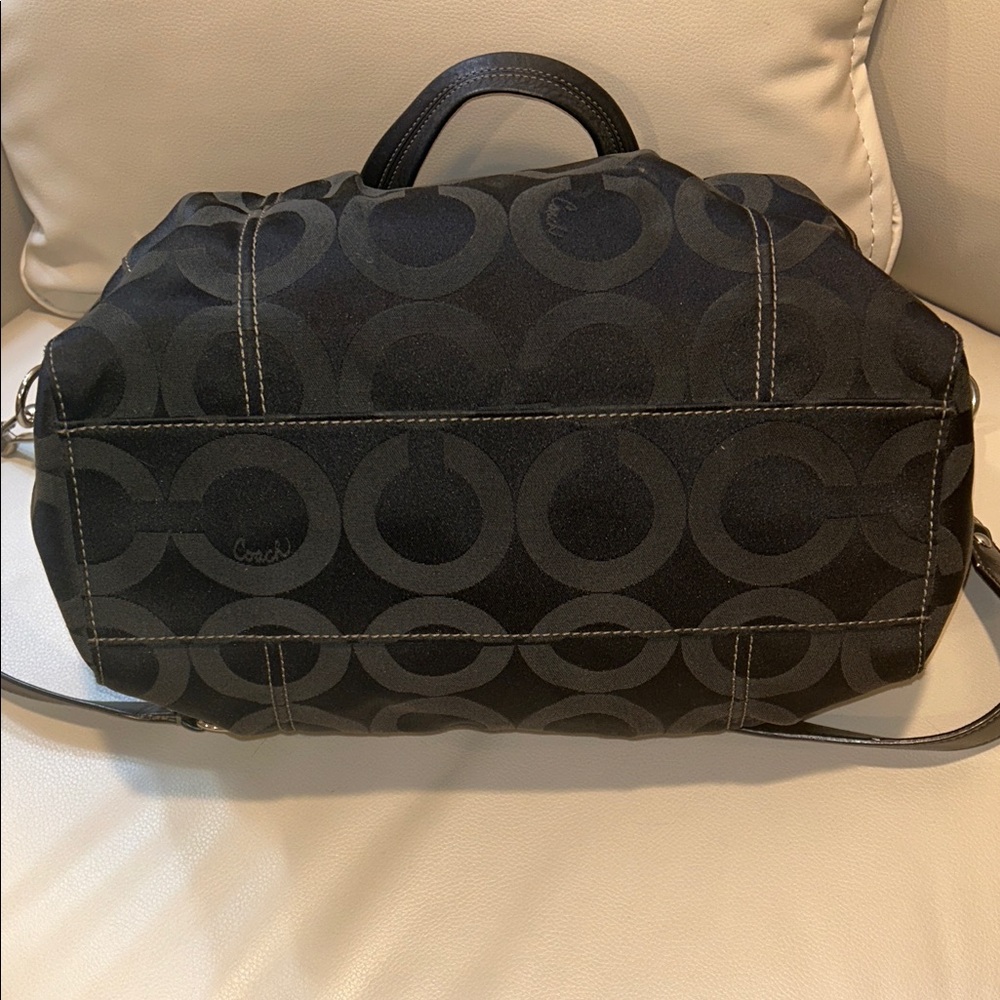Coach Y2K Madison Olive and Black Signature Satchel - Picture 10 of 15